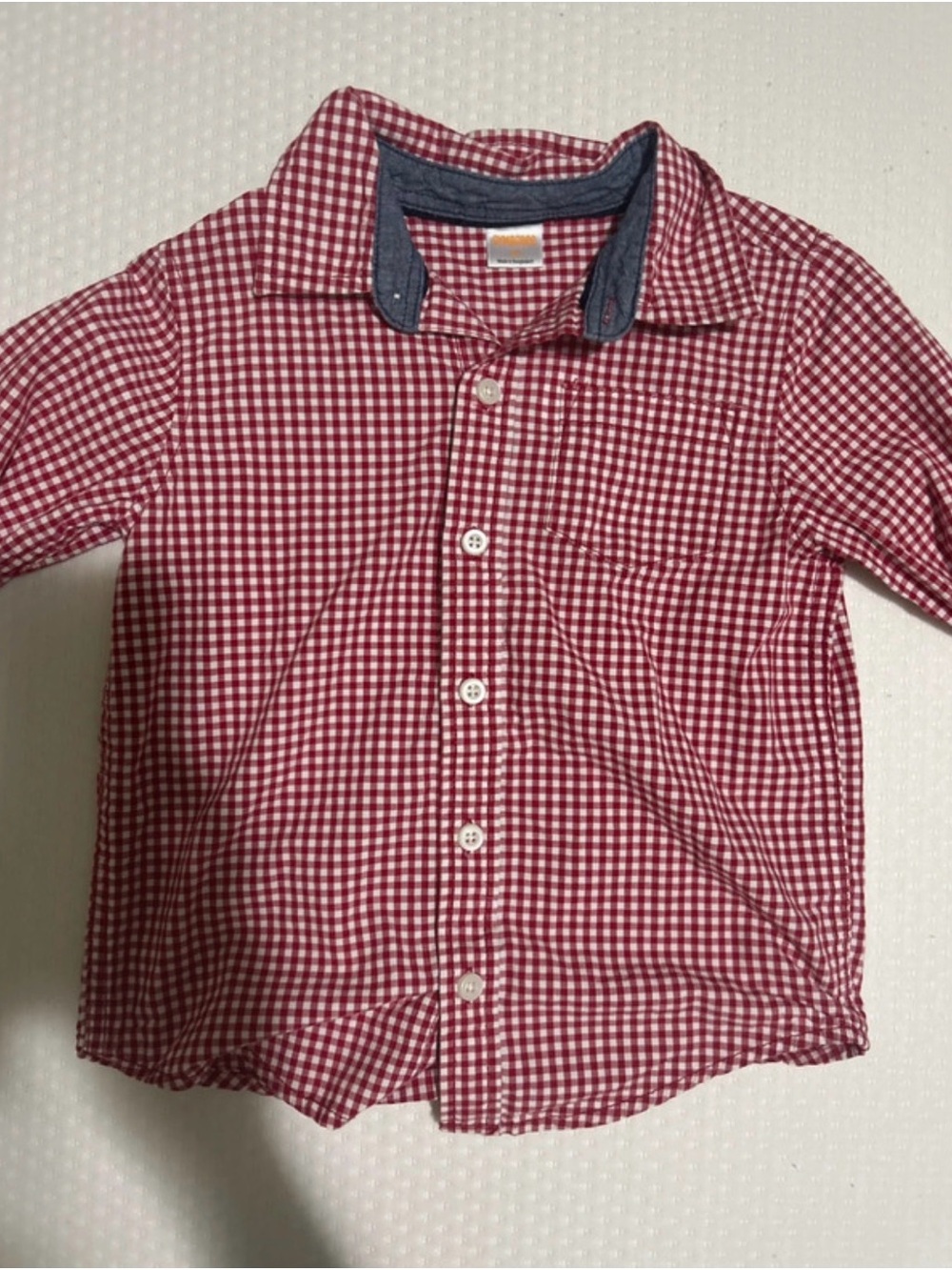 Gymboree Red Gingham Button-Down Shirt